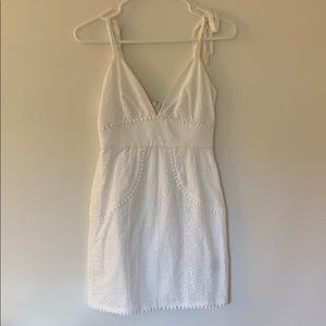 revolve- majorelle white eyelet dress